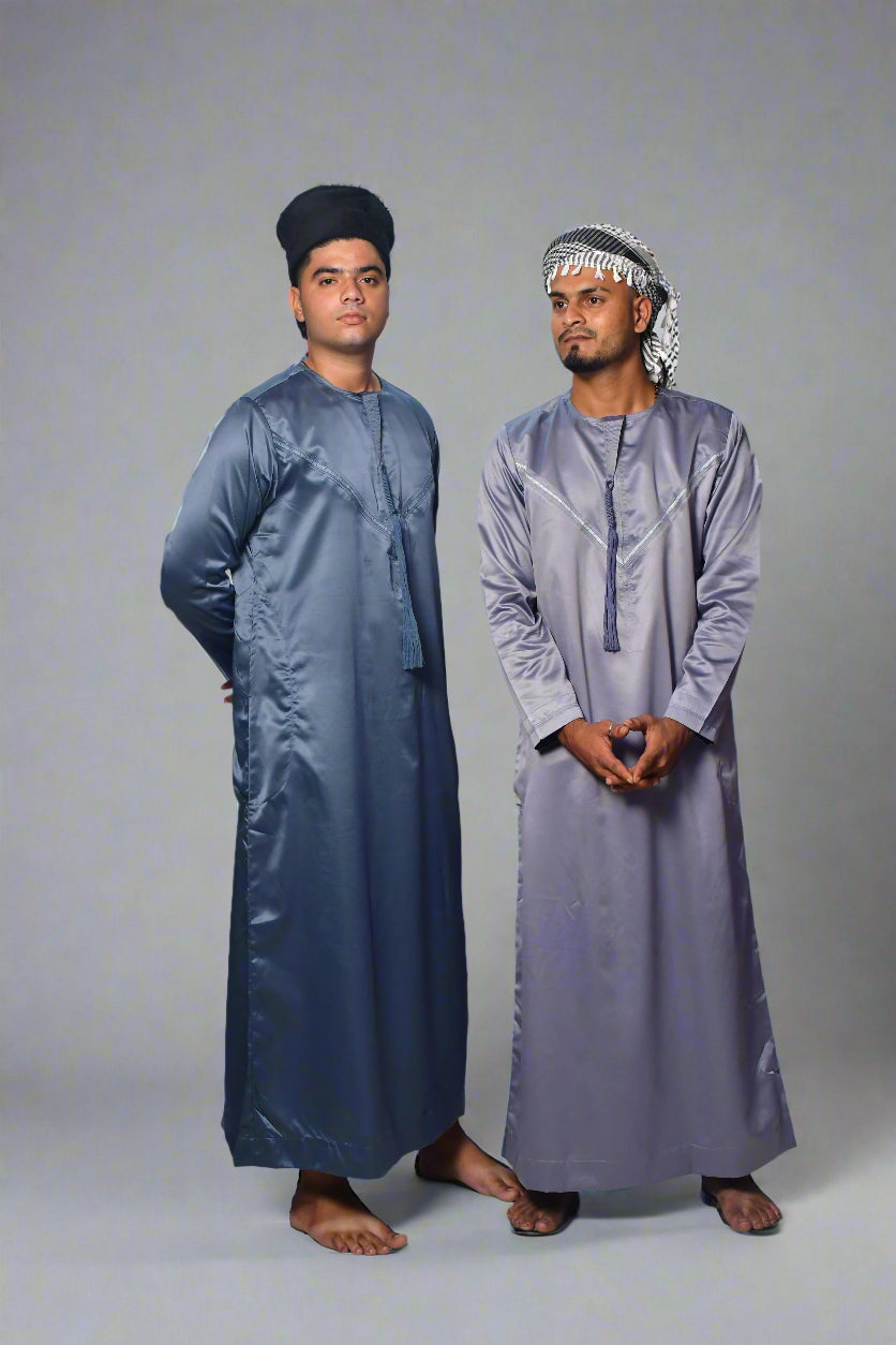 Indian Shiny Fabric | Dark Grey