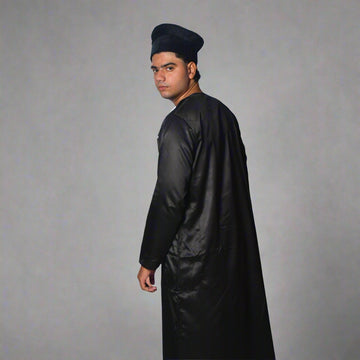 Indian Shiny Fabric | Black